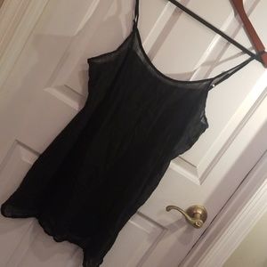 100% cotton black slip